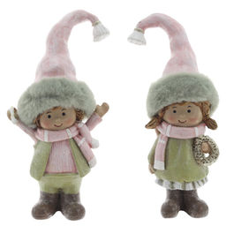 Фигурка декоративная "Дети", L6 W5 H13 см, 2в.