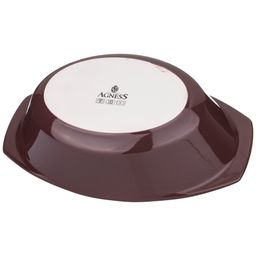 ФОРМА ДЛЯ ЗАПЕКАНИЯ СО СТЕКЛЯННОЙ ЖАРОПРОЧНОЙ КРЫШКОЙ AGNESS 35,5*21,3*13,4СМ 2,5Л КОРИЧ.  фото 4