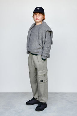 CARGO JOGGING TROUSERS WITH LABEL - Zara фото 5