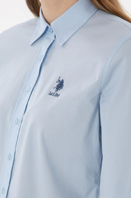 Kad_n A__k Mavi Uzun Kollu Basic G_mlek Sepette S_rpriz _ndirim - U.s. polo assn фото 7