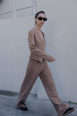 CHAQUETA SOFT BOTONES / Mocha