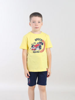 CRB wear / CWKB 90276-30 Комплект для мальчика (футболка, шорты),желтый