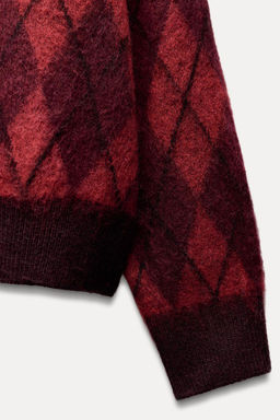 DIAMOND KNIT SWEATER - Zara фото 3