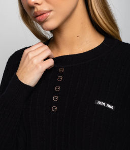 Джемпер #КТ8201 (5), чёрный - Dommod фото 5