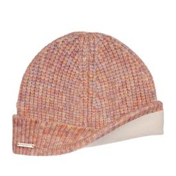 Шапка SEEBERGER арт. 18206-0 TURN-UP BEANIE (ярко-розовый)