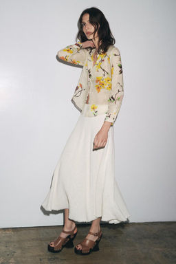 RAMIE FLORAL SHIRT ZW COLLECTION - Zara фото 4