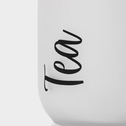 Банка для сыпучих продуктов Herevin Tea, 1 л, стекло, белая