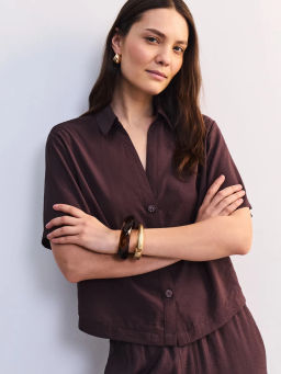 Блуза из вискозы с коротким рукавом ZR2605012011-27 / Zarina