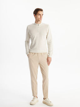 Dik Yaka Uzun Kollu Erkek Triko Kazak