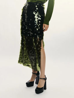 Юбка прямого кроя с пайетками / Zarina