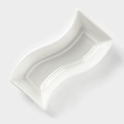 Блюдо фарфоровое Wilmax, 9,5×5,5 см, цвет белый