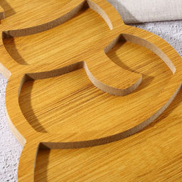 Менажница новогодняя деревянная Снеговик, 28.8?18.4 см