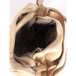 Сумка женская искусственная кожа Guecca-219 (рюкзак-change), 2отд, св.бежевый SALE 264059 - Adelia фото 3