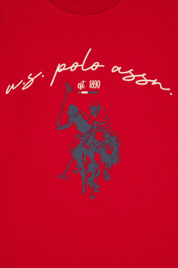 Erkek _ocuk K_rm_z_ Pijama Tak_m_ Sepette S_rpriz _ndirim - U.s. polo assn фото 4