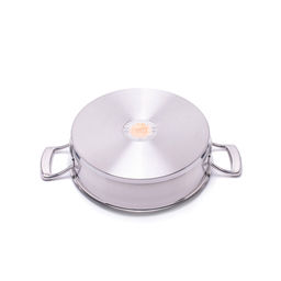 1230 GIPFEL Сотейник PRESTIGE 24х6,5см/2,9л, со стеклянной крышкой, с индукционным капсульным дном. Материал: нерж. сталь 18/10. Толщина: 0,7мм / 5мм  фото 3