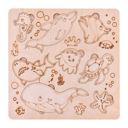 Пазл вкладыш Море нецветной