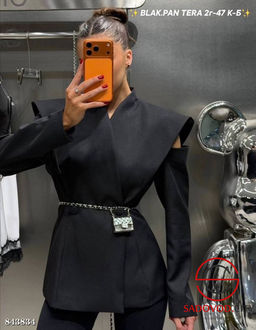 Пиджак с открытыми плечами