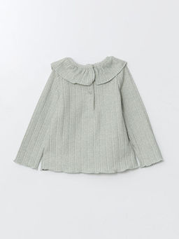 Bisiklet Yaka Uzun Kollu Bask?l? K?z Bebek Bluz ve Tayt 2li