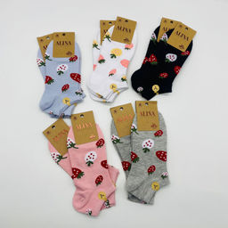 Носки короткие ALINA - Земляника 10 шт в уп (арт. CC26057)