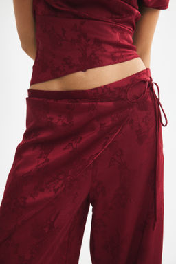 Pantal?n en tejido jacquard con detalle cruzado - H&m фото 4