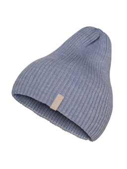 Шапка вязаная голубая Ш-103 (58)