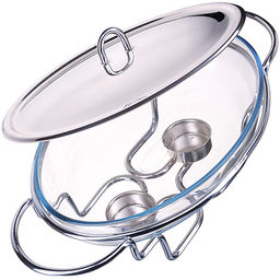 20882 Фондюшница нерж 3л с 2 свечами MB (х4) - Mayer&boch фото 3