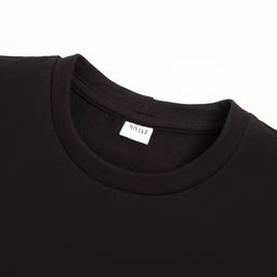 Футболка однотонная женская MINAKU: Basic line, чёрная, размер 42