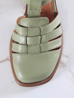 Босоножки 5035.23663bе.Олива+коричневый