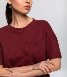 Футболка #КТ002258, бордовый