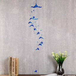 Музыка ветра «Дельфин», пластик, 4 трубочки и 11 фигурок