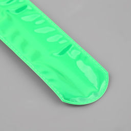 Цена за 9 шт. Светоотражающий слэп-браслет, самофиксирующийся, 22×3 см, цвет МИКС