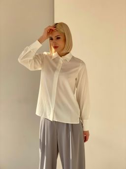 Рубашка с супатной застёжкой свободного силуэта - Martichelli фото 3