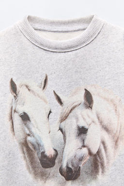 HORSE PRINT SWEATSHIRT - Zara фото 5