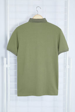 Haki Regular/Normal Kesim Polo Yaka T-shirt TMNSS24PO00047 - Trendyolmilla фото 3