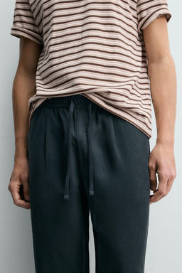 PANTAL?N FLUIDO RELAXED FIT / Azul
