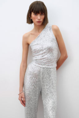 Топ на одно плечо из пайеток - Mollis фото 2