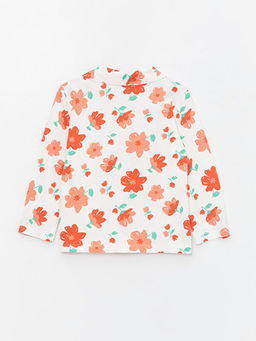 Polo Yaka Uzun Kollu Desenli K?z Bebek Pijama Tak?m? - Waikiki фото 3