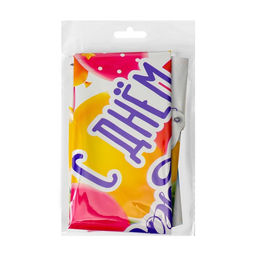 Цена за 2 шт. Воздушный шар фольгированный 18" «С Днем рождения, шары», с подложкой