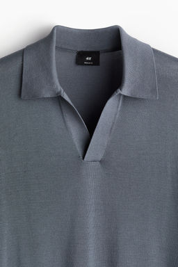 Regular Fit Fine-knit polo shirt - H&m фото 8