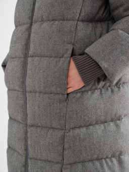 Conso/WDM 230569 - grey Пуховое пальто  фото 4