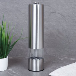 Мельница для специй и соли 22 см / ER-45 /уп 50/ электрическая хром с подсветкой - Галеонтрейд фото 2