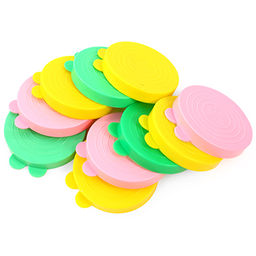 Крышка полиэтиленовая хозяйственная д82мм - классическая, Люкс, набор 10шт, цвета микс (Россия) - Домашняя мода фото 2