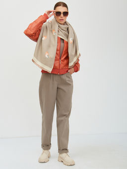 в СОСТАВЕ ШЕРСТЬ ! Большой,теплый двусторонний палантин - Tantino фото 8