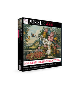 ФРЕЯ Пазл. Мировые шедевры искусства 1000 элемент. MET-PZL-1000/04 Пейзаж Фрукты и Цветы, Фрэнсис Флора Бонд Палмер