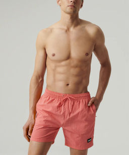 ATLANTIC KMB-225 Шорты мужские пляжные Paper Touch коралловый