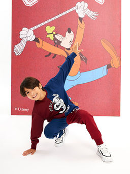 Bisiklet Yaka Spiderman Bask?l? Uzun Kollu Erkek ?ocuk Sweatshirt