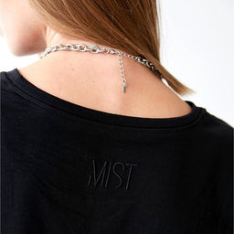 Футболка женская MIST basic, размер 40-42, чёрная