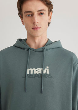 Mavi Logo Bask?l? Yesil Sweatshirt  фото 6