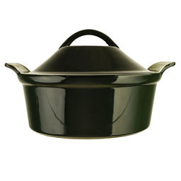3834 GIPFEL Форма для запекания с крышкой MAJOLICA 28х25х16см. Материал: жаропрочная керамика. Цвет: темно-зеленый