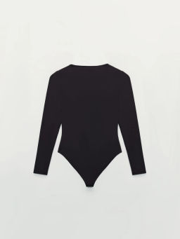 Боди с длинным рукавом и V-образным вырезом / Zarina